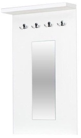 Bodzio Clothes Hanger With Mirror Aga White