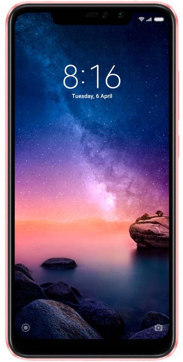 Mobilusis telefonas Xiaomi Redmi Note 6 Pro, rožinis, 4GB/64GB