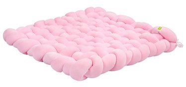 Lulando Braid Velor Mat Pink 80x80cm