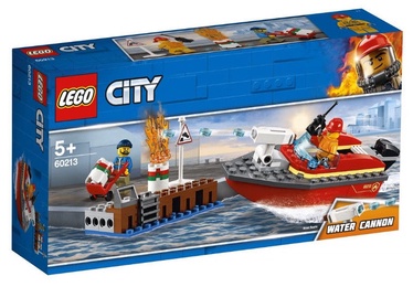 Konstruktors LEGO City Ugunsgrēks kuģu piestātnē 60213, 97 gab.