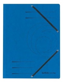 Herlitz 3-Flap File With Elastics A4 Colorspan Blue