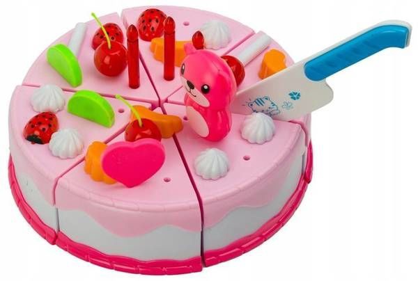 Mänguköögi tarbed, köögi mänguasjad, tordikomplekt EcoToys Birthday Set, mitmevärviline