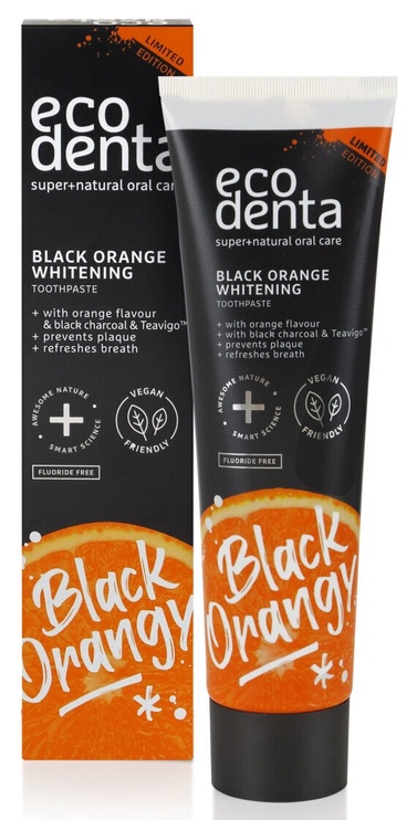 Dantų pasta Ecodenta Black Orange Whitening, 100 ml