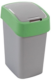 Мусорное ведро Curver FlipBin Silver/Green, 25 л