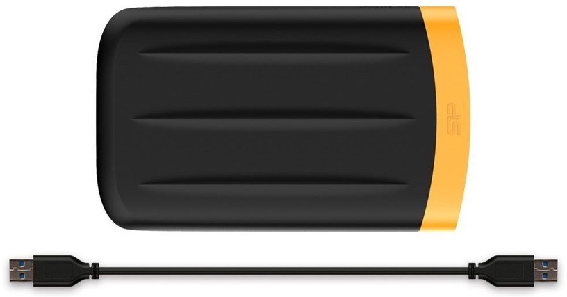 Жесткий диск Silicon Power Armor A65, HDD, 2 TB, черный/желтый