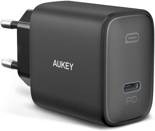 Зарядное устройство для телефона Aukey PA-F1S, USB Type-C, черный, 20 Вт