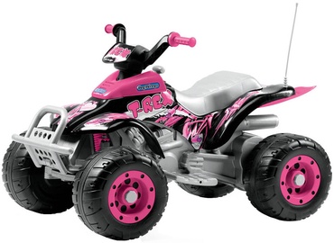 Žaislinis akumuliatorinis keturratis Peg Perego Corral T Rex Pink IGOR0073