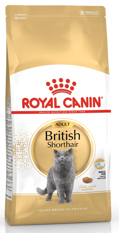Sausā kaķu barība Royal Canin Adult British Shorthair, vistas gaļa, 4 kg