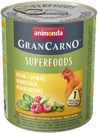 Animonda GranCarno Superfoods Dog Wet Food With Chicken 800g