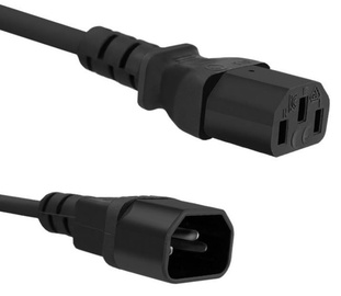 Qoltec Cable IEC C14 / IEC C13 Black 5m