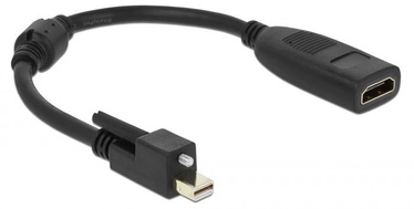 Juhe Delock 62640, Mini DisplayPort male / HDMI, must, 0.25 m