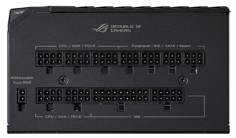 Блок питания Asus ROG Thor 80 850 Вт, 13.5 см, 0 - 20 дБ