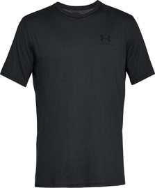 Футболка, мужские Under Armour Mens Sportstyle Left Chest SS Shirt, черный, XL