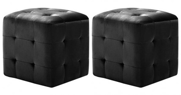 Пуф VLX Black 973722, черный, 30 см x 30 см x 30 см