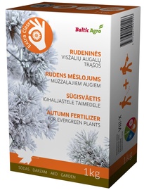 Удобрения для вечнозеленых растений Baltic Agro Autumn fertilizers, гранулированные, 1 кг