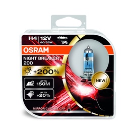 Autopirn Osram 64193NB200, Halogeenlamp, valge, 12 V
