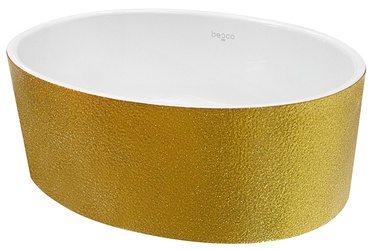 Vannas istabas izlietne Besco Glam Uniqa, minerālu lējums mineral durabe, 170 mm x 460 mm x 320 mm