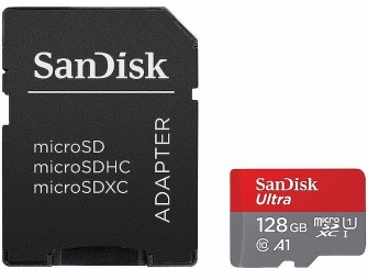 Mälukaart SanDisk Ultra Light, 128 GB, 100 Mb/s