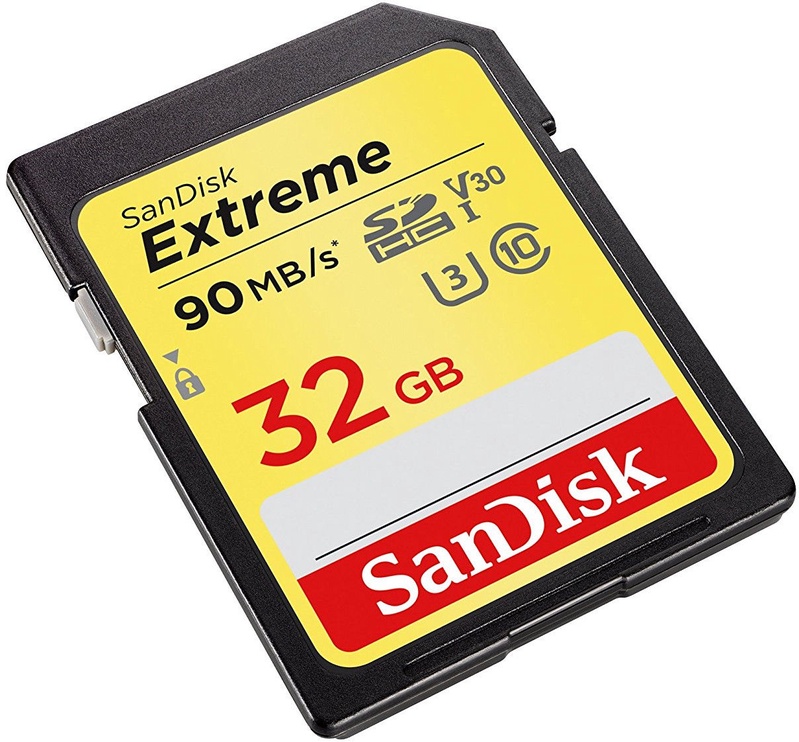 Mälukaart SanDisk 32GB Extreme SDHC UHS-I U3 Class 10