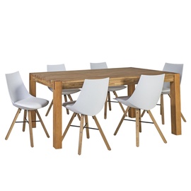 Home4you Chicago/Seiko Dining Room Set Oak/White