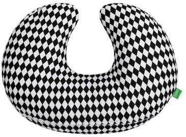 Lulando Crescent Shaped Nursing Pillow Black/White 55x42cm