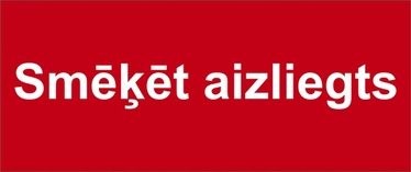 Предупредительный знак, 0.3 м x 10 см