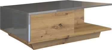 Kafijas galdiņš Top E Shop Denver Artisan Oak/Grey Gloss, 900x600x420 mm