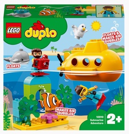 Konstruktors LEGO® Duplo Town Piedzīvojumi ar zemūdeni 10910, 24 gab.