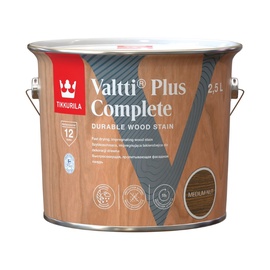 Puidukaitsevahend Tikkurila Valtti Plus Complete, keskmine pähkel, 2.5 l