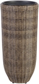 Home4you Flower Pot Wicker 37x77cm Dark Brown 35132