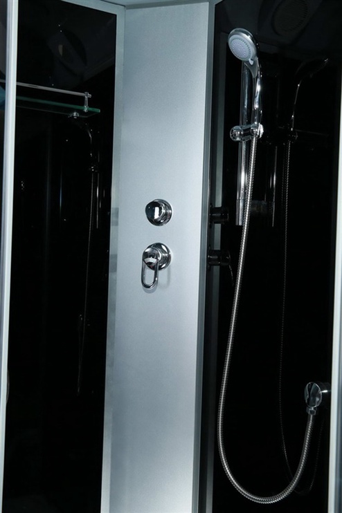 Dušas kabīne Erlit 3509P-C4, pusapaļā, 900 mm x 900 mm x 2150 mm