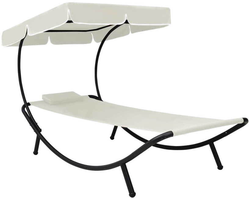 Voodi VLX Outdoor Lounge Bed With Canopy, beež