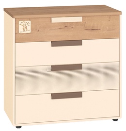 Komoda DaVita Fristail 56.09 Oak/Cream, 90x46x89 cm