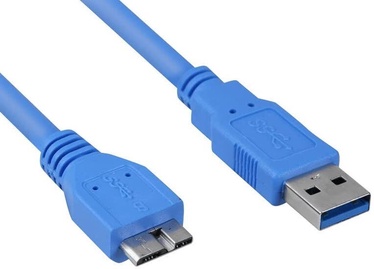 Sharkoon USB A To Micro USB B Cable 3m Blue