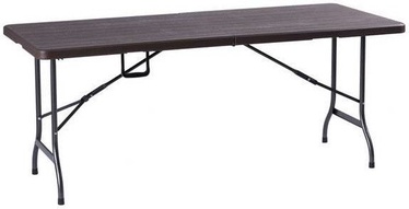 Kempinga galds GoodHome SZK-180, brūna, 180 x 75 x 72 cm