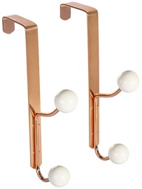 Home4you Metal Door Hangers 2pcs Copper