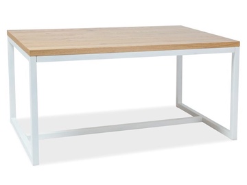 Pusdienu galds Signal Meble Loras Oak/White, 1500x900x770 mm