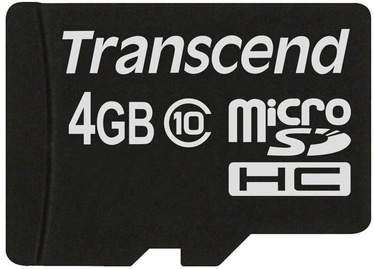 Mälukaart Transcend TSGUSDC10 MicroSD 4GB Class 10