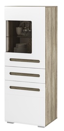 BTS Naomi SK-24 Display Case White/Canyon Oak