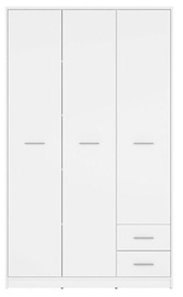 Black Red White Nepo Plus Wardrobe White