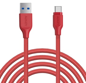 Aukey Nylon Cable USB A To USB Type-C CB-AC2/RTL 2m Red