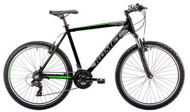 Dviratis Romet Rambler R6.1 14" 26" Black Green 19