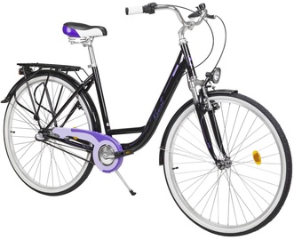 Dviratis Romet Angel 21L28677, juodas/violetinis, 19", 28"