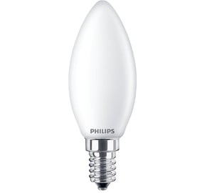 Лампочка Philips LED, теплый белый, E14, 4.3 Вт, 470 лм
