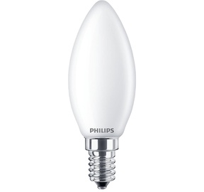 Лампочка Philips LED, B35, теплый белый, E14, 4.3 Вт, 470 лм