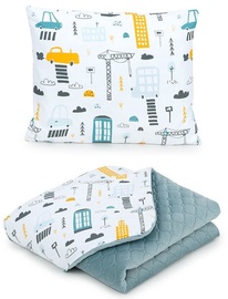 MamoTato Baby Blanket And Pillow Town Grey