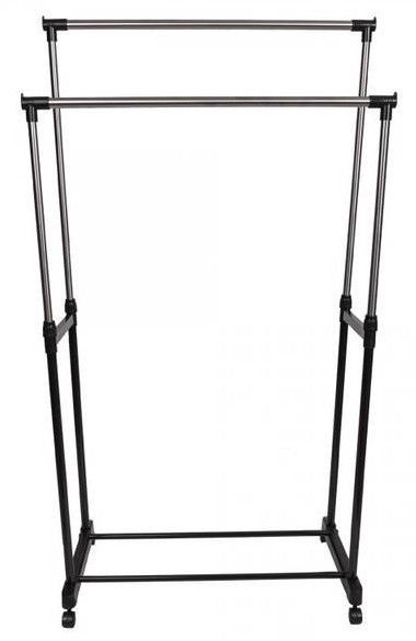 Drēbju pakaramais GoodHome 426, 170 cm, melna/pelēka