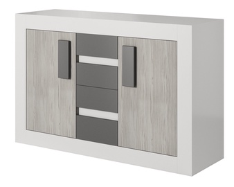 Idzczak Meble Helios 27 4S2D Chest Of Drawers White/Grey