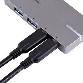 SilverStone EP09 2-Port USB 3.0 Hub Silver