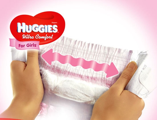 Подгузники Huggies Ultra Comfort Girl, 3 размер, 5 - 9 кг, 80 шт.
